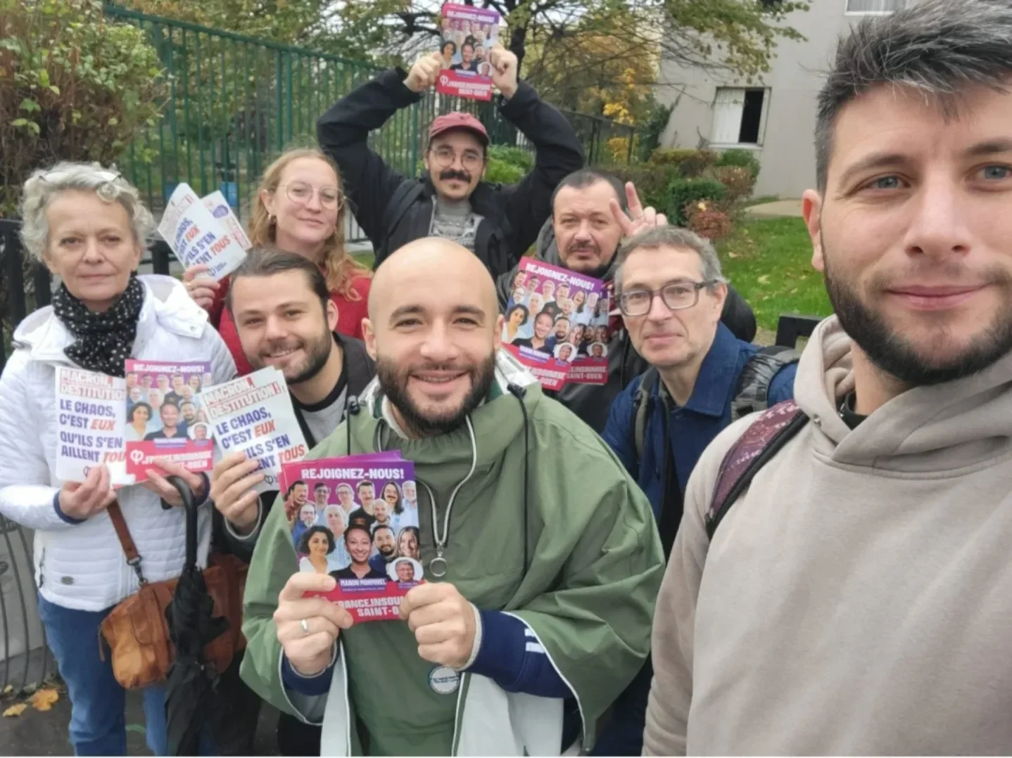 Porte-à-porte au vieux Saint-Ouen pour parler des municipales