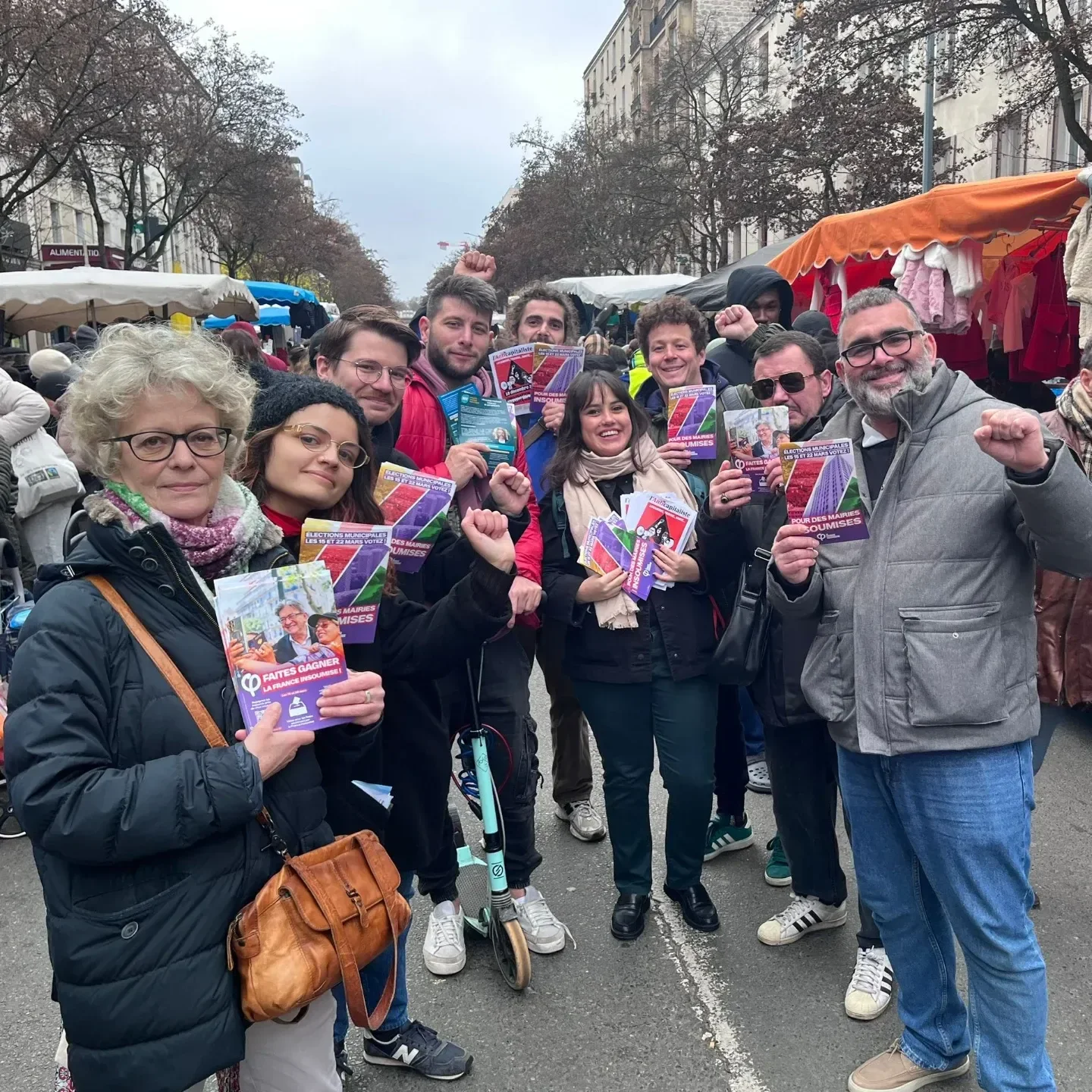 Rencontre avec les Audonien.ne.s sur le marché Ottino pour les municipales 2026