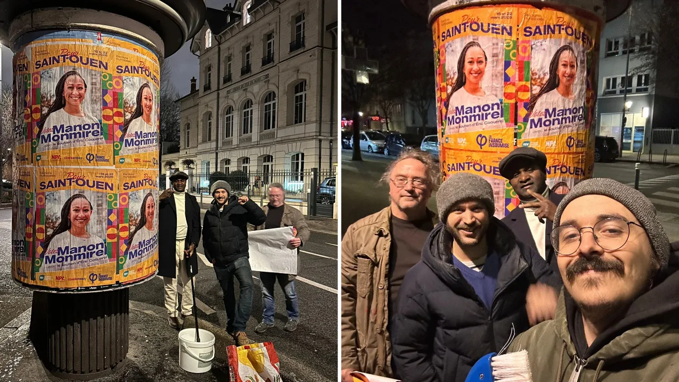 Soirée collage d'affiche Pour Saint-Ouen