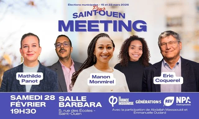 MEETING - SAMEDI 28 FEVRIER - POUR SAINT-OUEN