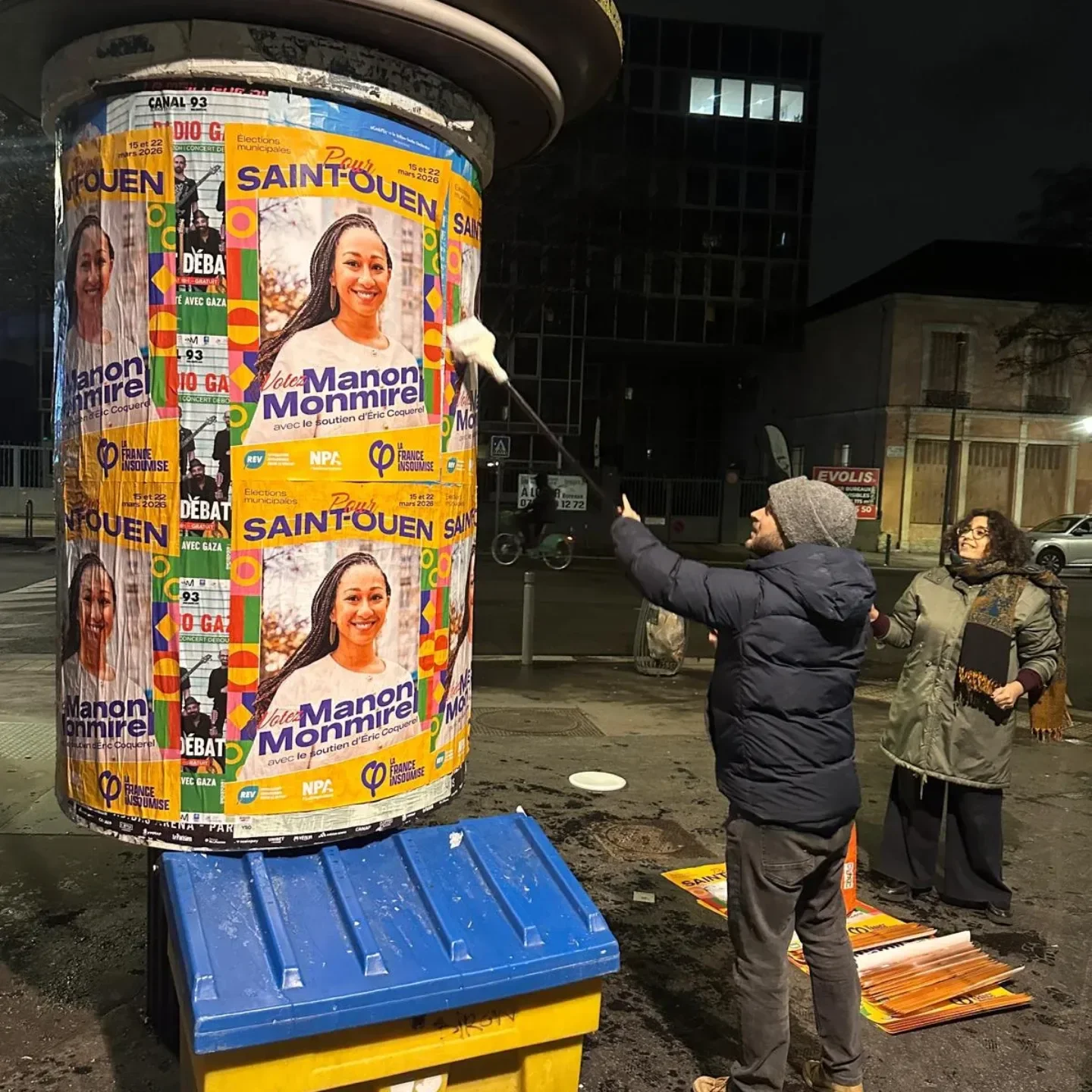 Session collage du soir Pour Saint-Ouen !