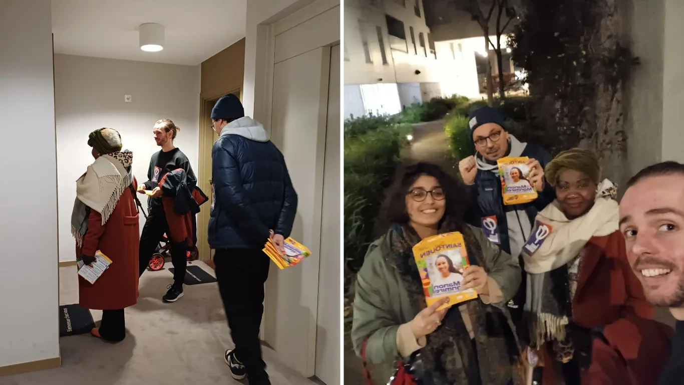 Pour Saint-Ouen : 110 portes toquées hier soir dans le quartier des Docks